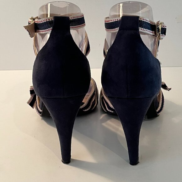 Kelly & Katie Faux Suede Open Toe Strappy High Heel Sandals ~ Women's Size 8.5M - Picture 7 of 14